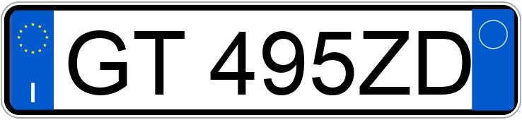 Numer rejestracyjny GT495ZD posiada MINI Mini 3a serie