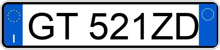 Numer rejestracyjny GT521ZD posiada FIAT Panda 2a serie Numer rejestracyjny GT521ZD posiada FIAT Panda 2a serie