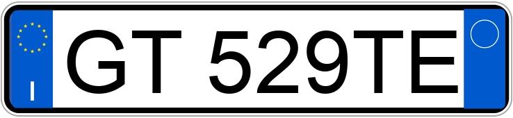 Numer rejestracyjny GT529TE posiada ALFA ROMEO Tonale