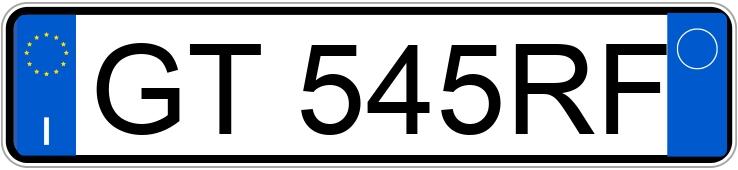 Registreringsnummeret GT545RF har CHEVROLET CORVETTE