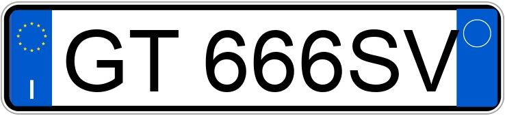 Numer rejestracyjny GT666SV posiada audi a3