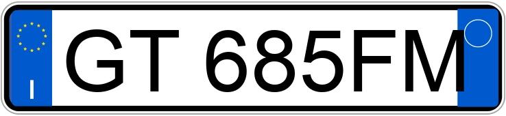 Numer rejestracyjny GT685FM posiada JEEP Compass 2a serie