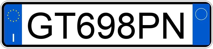 Numer rejestracyjny GT698PN posiada AUDI A3 4a serie