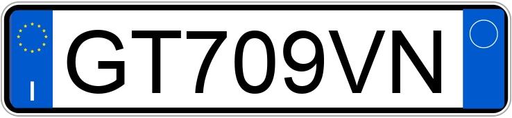 Numer rejestracyjny GT709VN posiada FIAT Idea