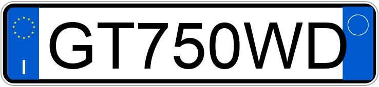 Numer rejestracyjny GT750WD posiada BMW X6