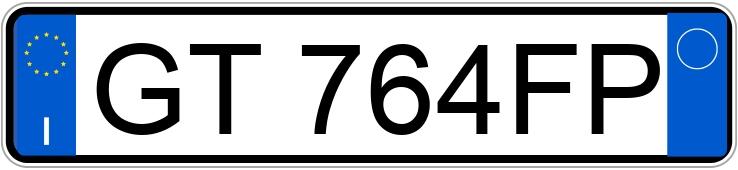 Numer rejestracyjny GT764FP posiada SUZUKI Ignis