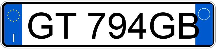 Numer rejestracyjny GT794GB posiada JEEP Avenger