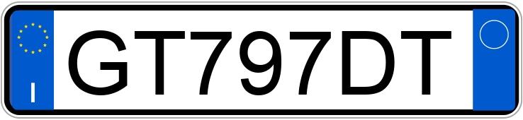 Numer rejestracyjny GT797DT posiada VOLKSWAGEN Polo 6a serie