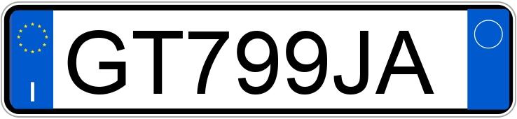 Numer rejestracyjny GT799JA posiada FIAT 500L