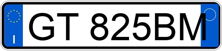 Numer rejestracyjny GT825BM posiada FIAT Panda 3a serie
