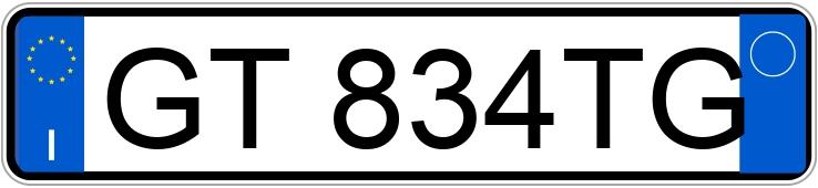 Numer rejestracyjny GT834TG posiada FIAT Panda 3a serie