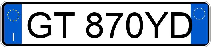 Numer rejestracyjny GT870YD posiada SEAT Ibiza 5a serie