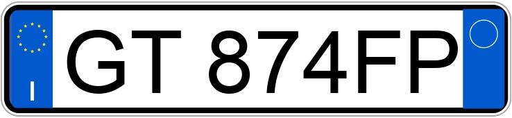 Numer rejestracyjny GT874FP posiada KIA Stonic