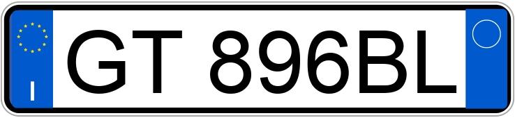 Numer rejestracyjny GT896BL posiada LANCIA Ypsilon 3a serie Numer rejestracyjny GT896BL posiada LANCIA Ypsilon 3a serie