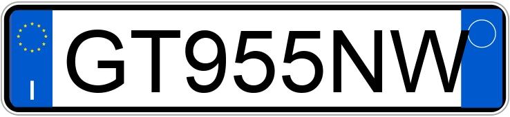 Numer rejestracyjny GT955NW posiada FIAT 500X