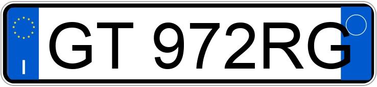 Numer rejestracyjny GT972RG posiada DS DS4 2a serie