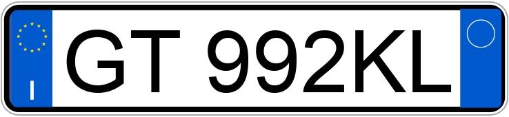 Numer rejestracyjny GT992KL posiada TOYOTA RAV4 3a serie