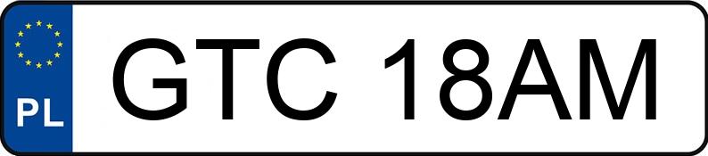 Numer rejestracyjny GTC 18AM posiada TRABANT 601 0.6 S - GTC18AM