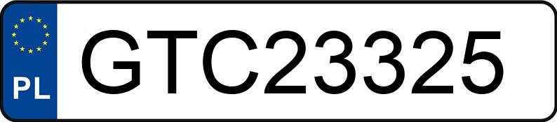 Numer rejestracyjny GTC 23325 posiada PEUGEOT 605 - GTC23325