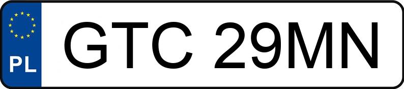 Numer rejestracyjny GTC 29MN posiada OPEL VECTRA 1.6 - GTC29MN