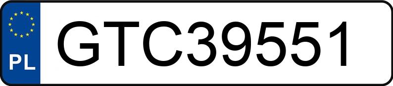 Numer rejestracyjny GTC 39551 posiada BMW 318i Kat. MR`01 E3 E46 318i Kat. MR`01 E3 E46 - GTC39551
