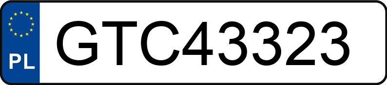 Numer rejestracyjny GTC 43323 posiada BMW 318 Diesel MR`12 E5 F30 318 Diesel MR`12 E5 F30 - GTC43323