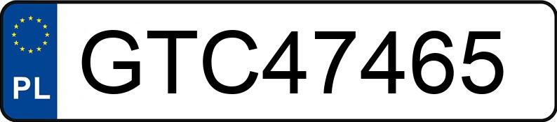 Numer rejestracyjny GTC 47465 posiada VOLKSWAGEN SCIROCCO - GTC47465