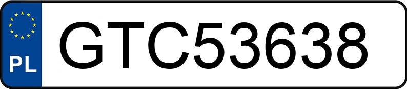 Numer rejestracyjny GTC 53638 posiada BMW 320 - GTC53638