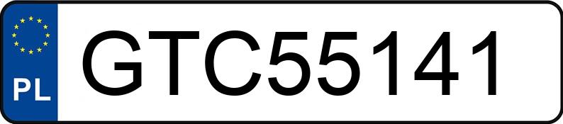 Numer rejestracyjny GTC 55141 posiada AUDI A6 - GTC55141