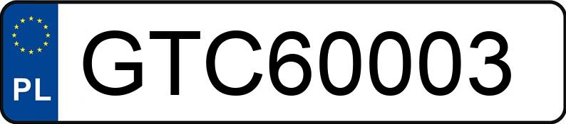 Numer rejestracyjny GTC 60003 posiada MERCEDES-BENZ E 63 AMG - GTC60003