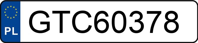 Numer rejestracyjny GTC 60378 posiada SKODA SUPERB - GTC60378