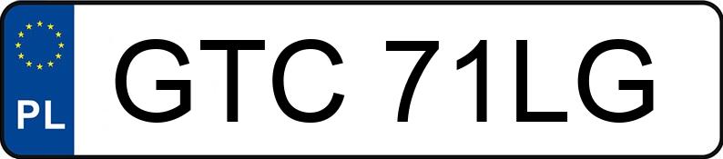 Numer rejestracyjny GTC 71LG posiada OPEL Kadett E 1.6i Kat. LS - GTC71LG