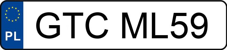 Numer rejestracyjny GTC ML59 posiada AUDI A4 2.0 Kat. MR`00 E3 8E A4 2.0 Kat. MR`00 E3 8E - GTCML59