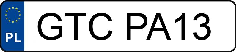 Numer rejestracyjny GTC PA13 posiada DACIA Logan 1.5 dCi MR`04 E4 Laureate - GTCPA13