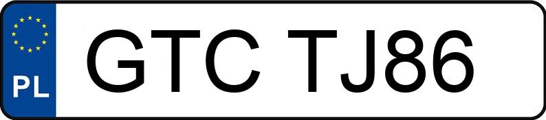 Numer rejestracyjny GTC TJ86 posiada DODGE CALIBER - GTCTJ86