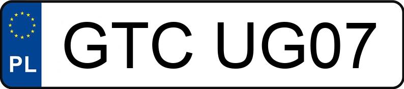 Numer rejestracyjny GTC UG07 posiada FORD FOCUS - GTCUG07 Numer rejestracyjny GTC UG07 posiada FORD FOCUS - GTCUG07