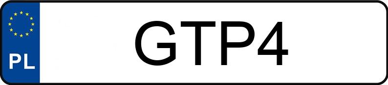 Numer rejestracyjny GTP 4 posiada DODGE CHALLENGER - GTP4 Numer rejestracyjny GTP 4 posiada DODGE CHALLENGER - GTP4