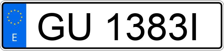 Numer rejestracyjny GU1383I posiada OPEL ASTRA