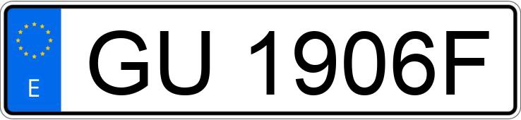 Numer rejestracyjny GU1906F posiada FIAT TIPO