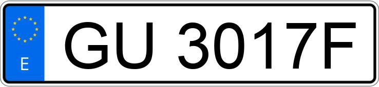 Numer rejestracyjny GU3017F posiada BMW SERIE 3