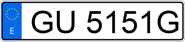 Numer rejestracyjny GU5151G posiada FORD COURIER