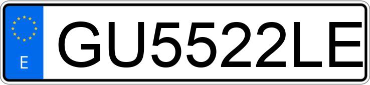 Numer rejestracyjny GU5522LE posiada Volvo S40