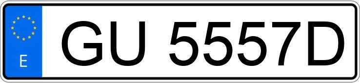 Numer rejestracyjny GU5557D posiada FORD ESCORT
