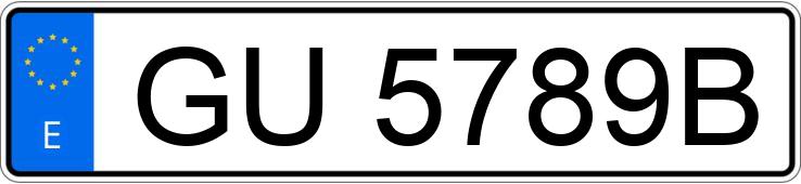 Registreringsnummeret GU5789B har CITROEN DYANE 6
