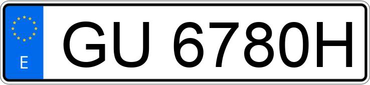 Numer rejestracyjny GU6780H posiada PEUGEOT 306