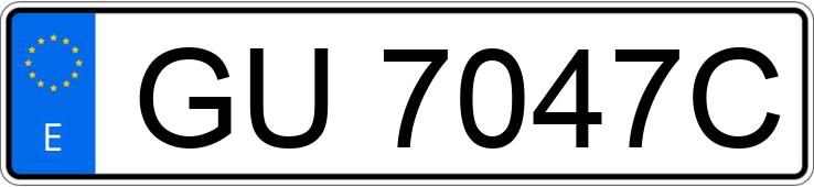 Numer rejestracyjny GU7047C posiada CITROEN CX