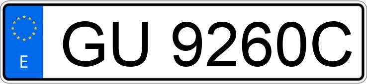 Numer rejestracyjny GU9260C posiada CITROEN BX Numer rejestracyjny GU9260C posiada CITROEN BX