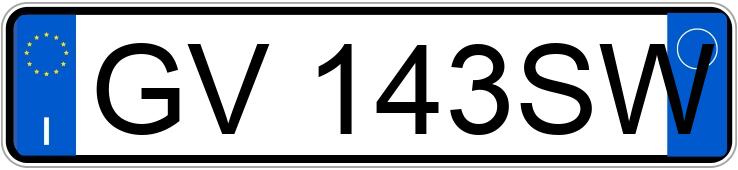 Numer rejestracyjny GV143SW posiada DR dr 3.0