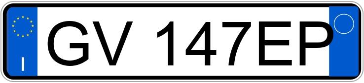 Numer rejestracyjny GV147EP posiada FIAT Panda 3a serie