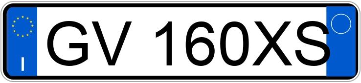 Numer rejestracyjny GV160XS posiada AUDI A3 4a serie